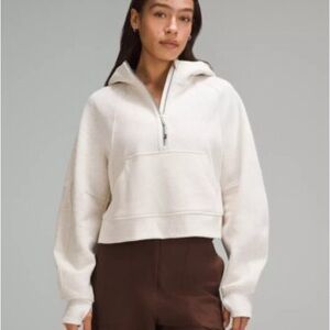 Lululemon Scuba Oversized Bone Half-Zip Hoodie